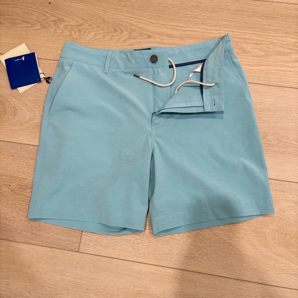 Faherty All Day NWT Shorts - Teal 7” inseam